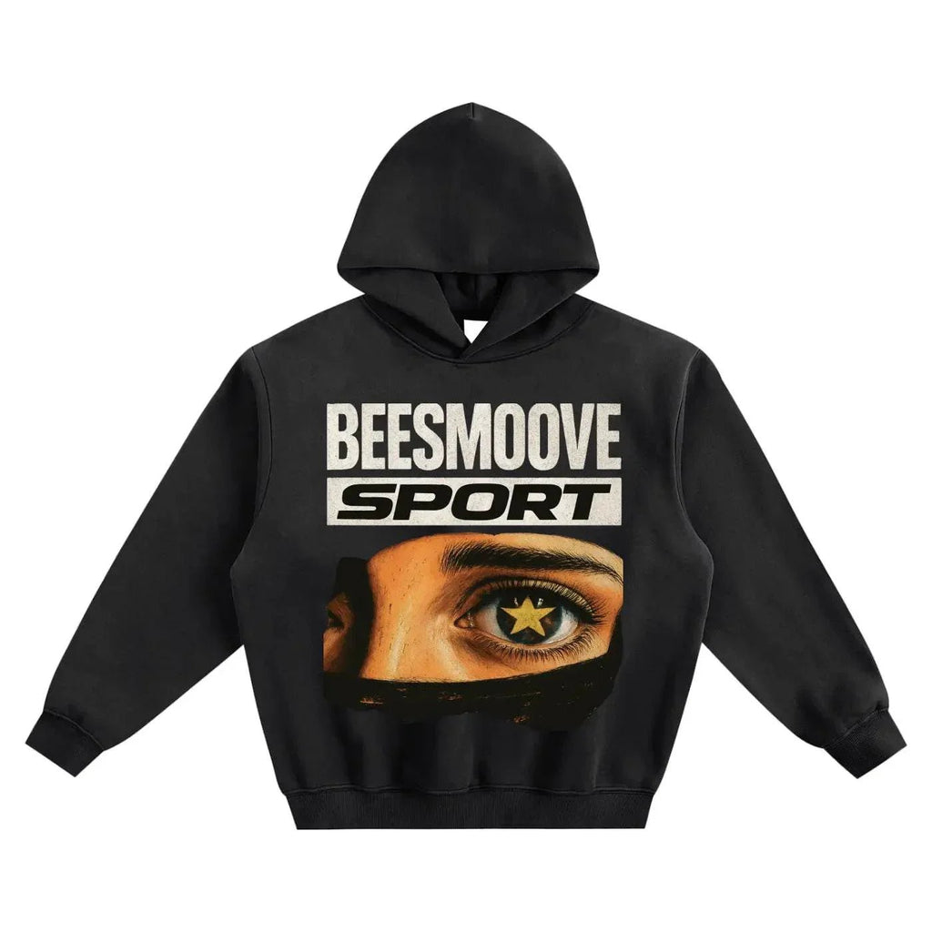BEESMOOVE Sport STAY WOKE Fleeced Boxy Hoodie - Beesmoove