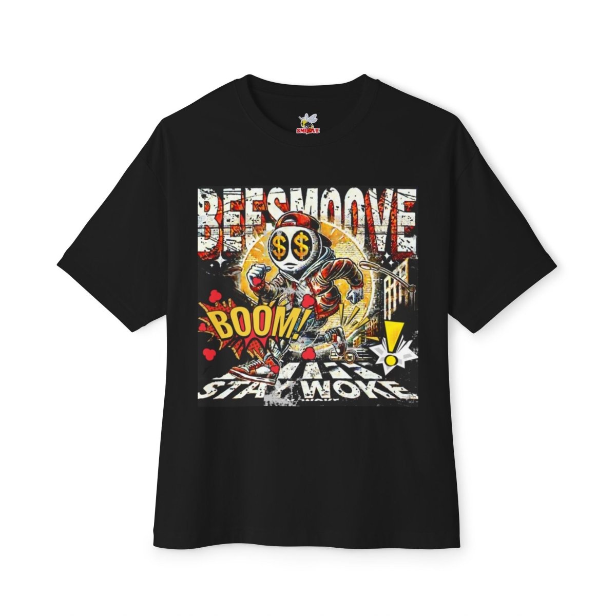 Beesmoove stay woke Oversized Boxy Tee - Beesmoove