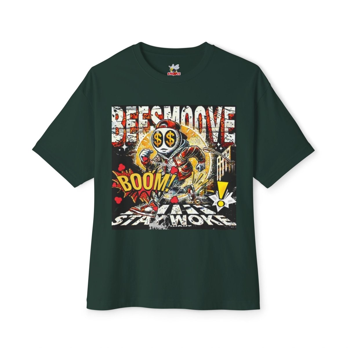 Beesmoove stay woke Oversized Boxy Tee - Beesmoove