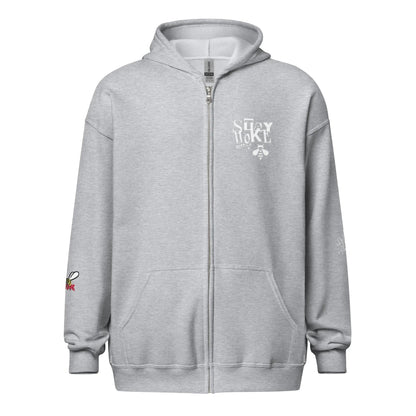 Beesmoove stay woke v2 Unisex heavy blend zip hoodie - Beesmoove