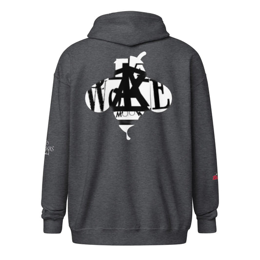 Beesmoove stay woke v2 Unisex heavy blend zip hoodie - Beesmoove