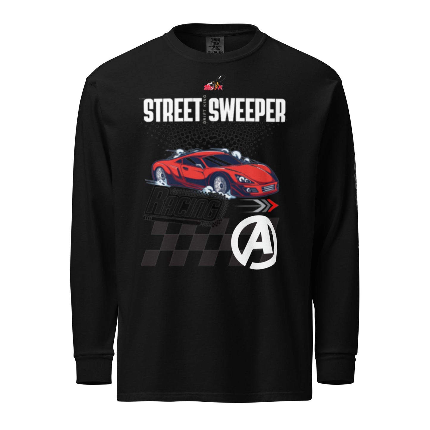 Beesmoove street sweeper race Garment - dyed heavyweight long - sleeve shirt - Beesmoove