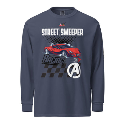 Beesmoove street sweeper race Garment - dyed heavyweight long - sleeve shirt - Beesmoove