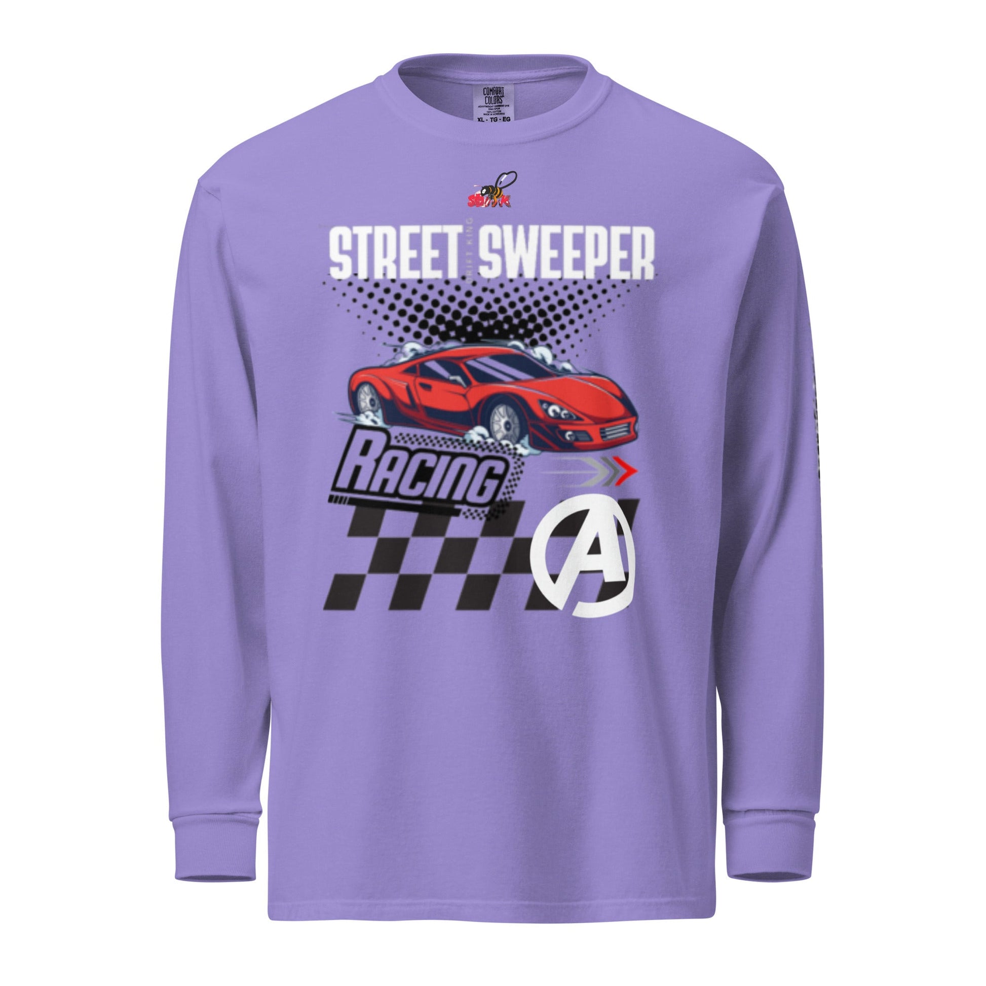 Beesmoove street sweeper race Garment - dyed heavyweight long - sleeve shirt - Beesmoove