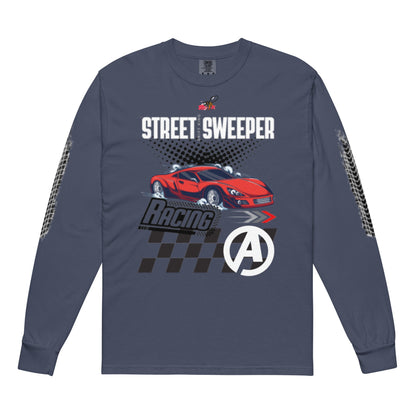 Beesmoove street sweeper race Garment - dyed heavyweight long - sleeve shirt - Beesmoove