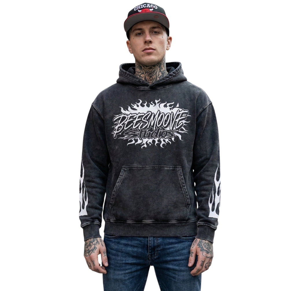 BEESMOOVE Studio Blaze Edition Loose Cotton Hoodie - Beesmoove