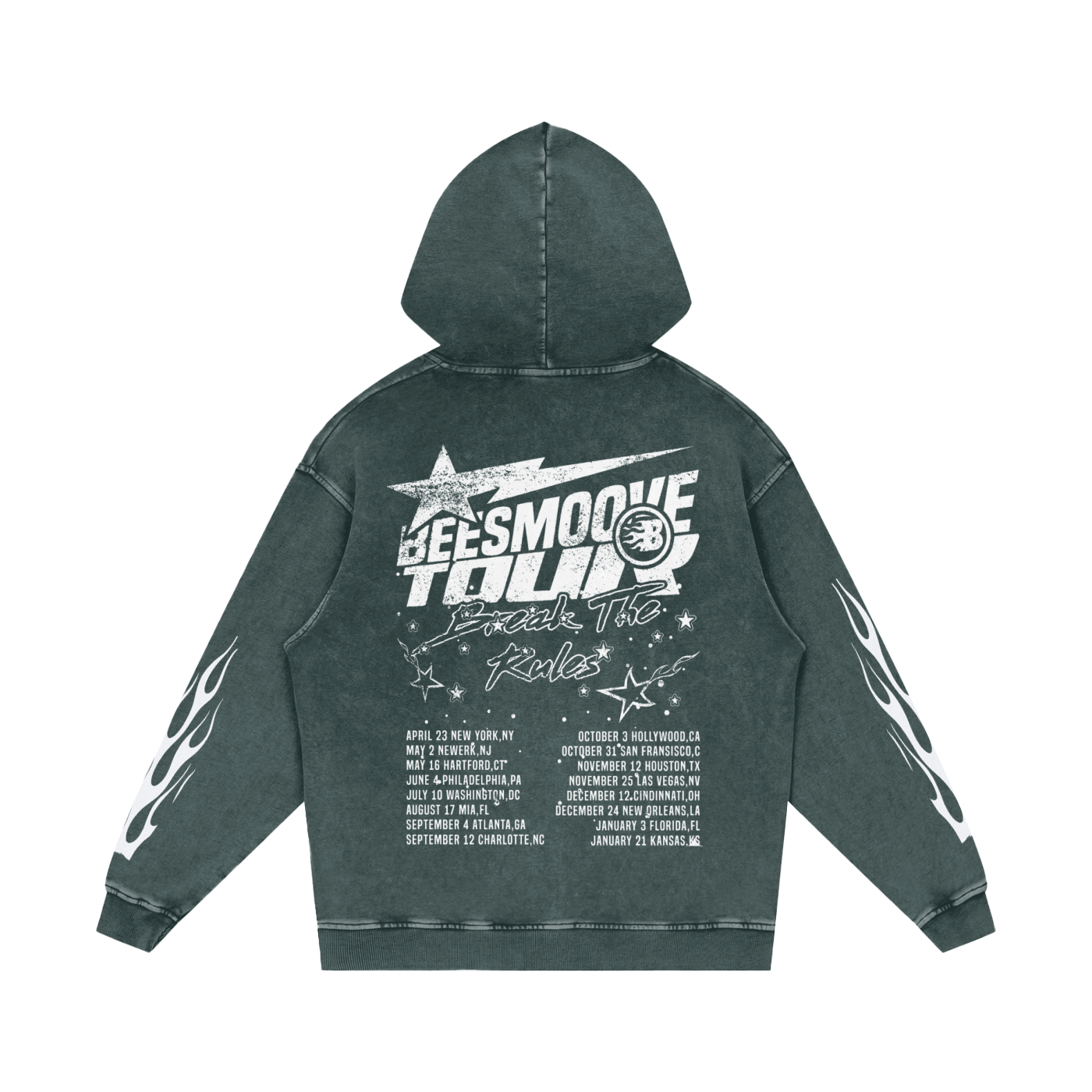 BEESMOOVE Studio Blaze Edition Loose Cotton Hoodie - Beesmoove