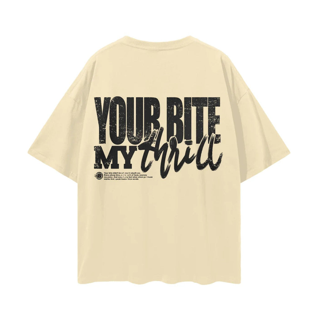 BEESMOOVE Sugar Tongue Oversize Deep Drop Shoulder Tee - Beesmoove