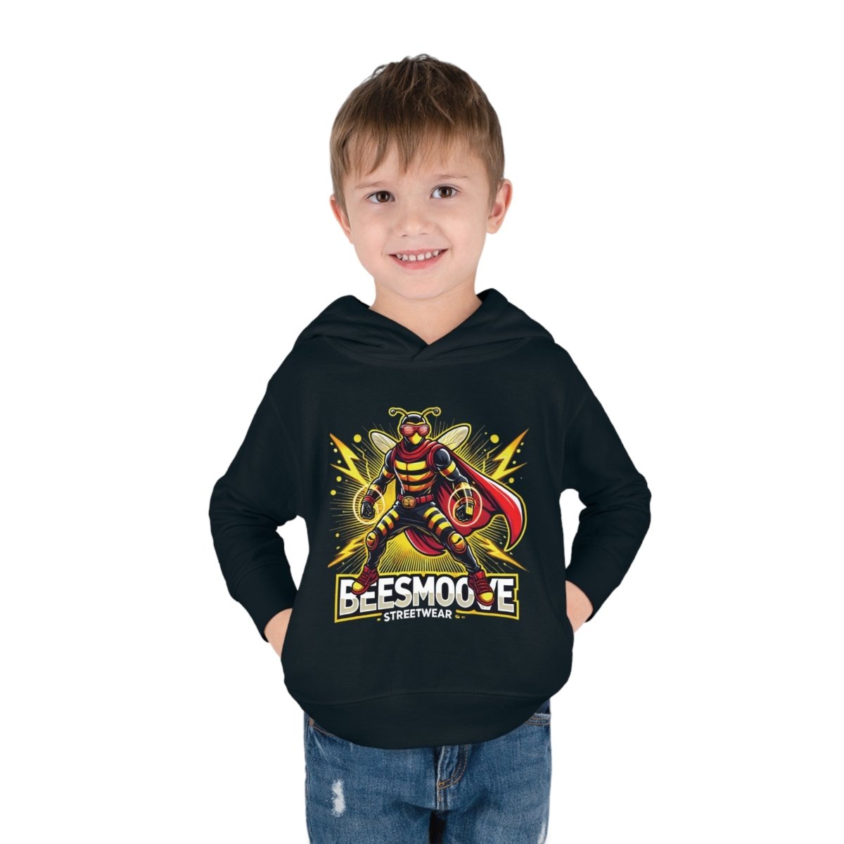 Beesmoove super hero Toddler Pullover Fleece Hoodie - Beesmoove