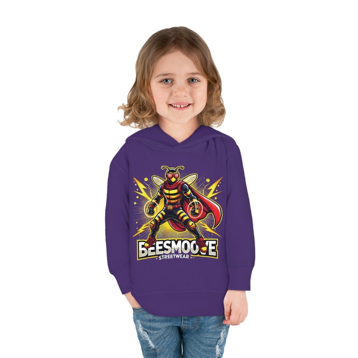 Beesmoove super hero Toddler Pullover Fleece Hoodie - Beesmoove