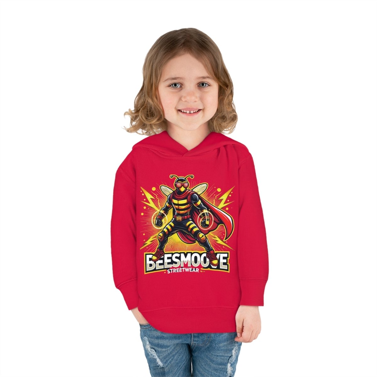 Beesmoove super hero Toddler Pullover Fleece Hoodie - Beesmoove