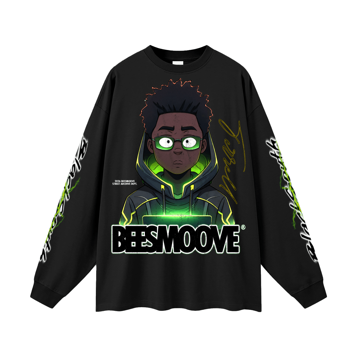 BEESMOOVE Terrell Ninja Code Long Sleeve T-Shirt - Beesmoove