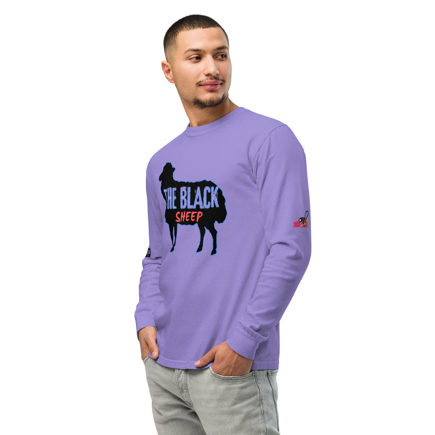 Beesmoove the black sheep Garment - dyed heavyweight long - sleeve shirt - Beesmoove