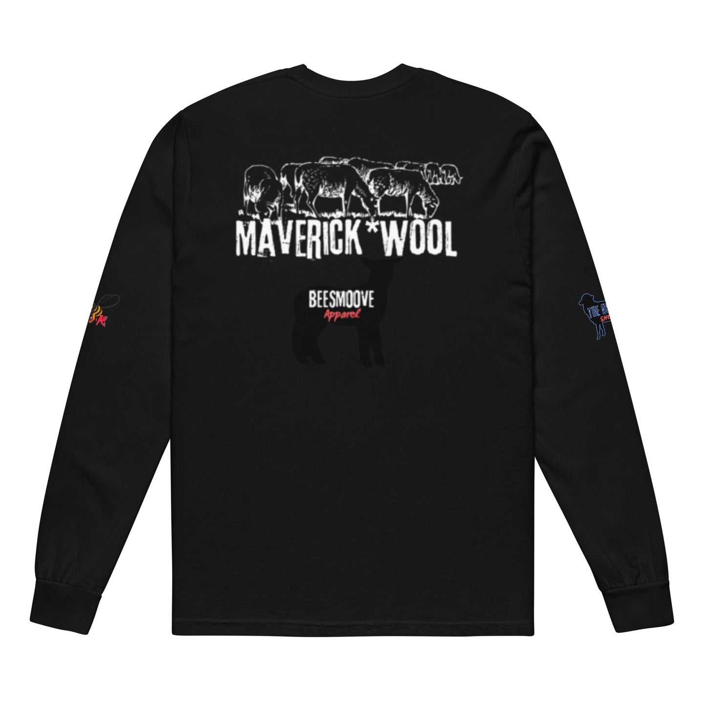 Beesmoove the black sheep Garment - dyed heavyweight long - sleeve shirt - Beesmoove