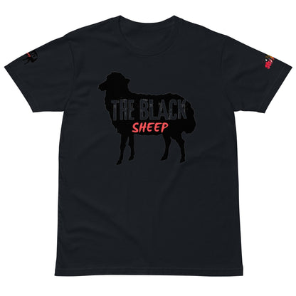 Beesmoove the black sheep red on white Unisex premium t-shirt - Beesmoove