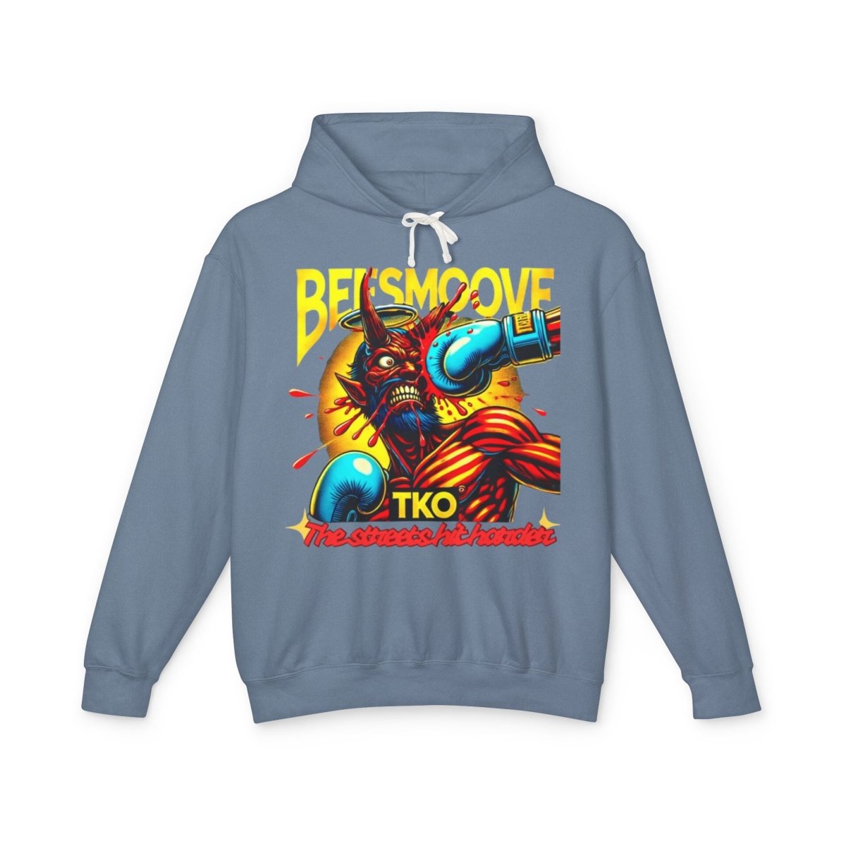 Beesmoove the streets hit harder Lightweight Hooded Sweatshirt - Beesmoove