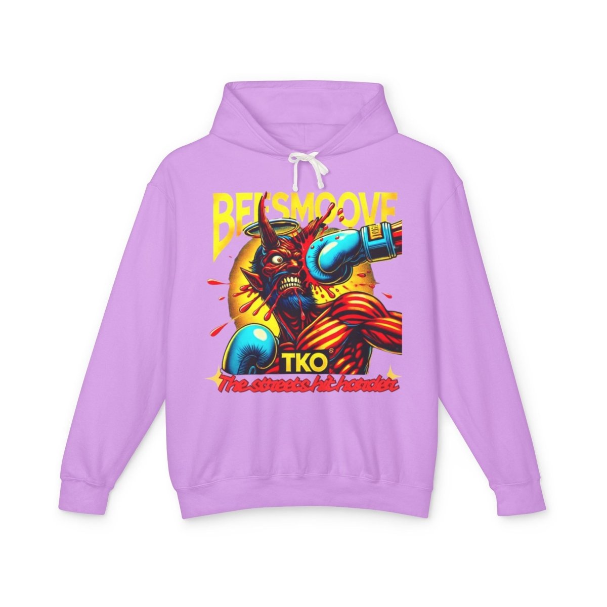 Beesmoove the streets hit harder Lightweight Hooded Sweatshirt - Beesmoove