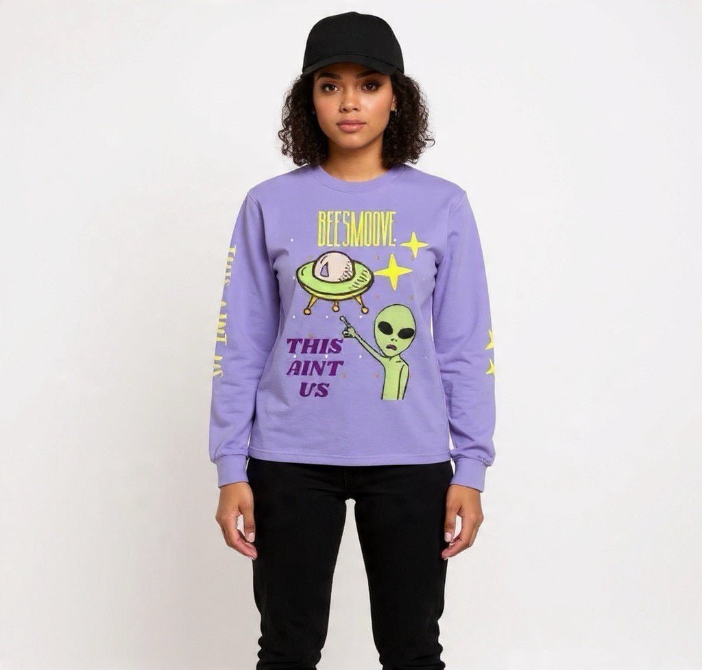 Beesmoove this ain’t us Garment - dyed heavyweight long - sleeve shirt - Beesmoove