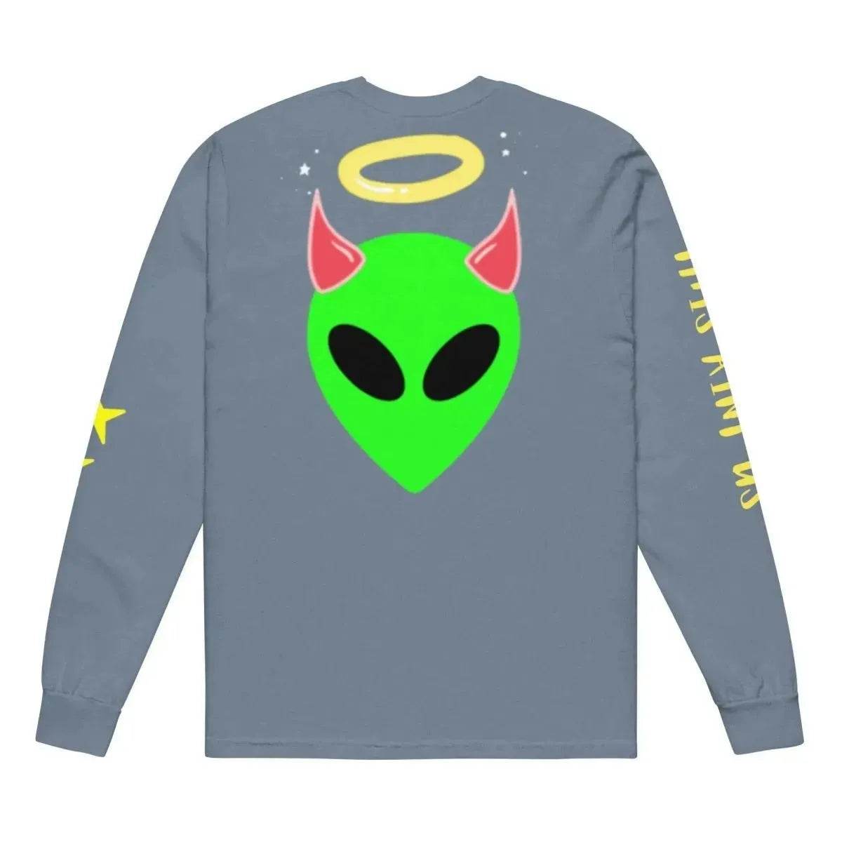 Beesmoove this ain’t us Garment - dyed heavyweight long - sleeve shirt - Beesmoove