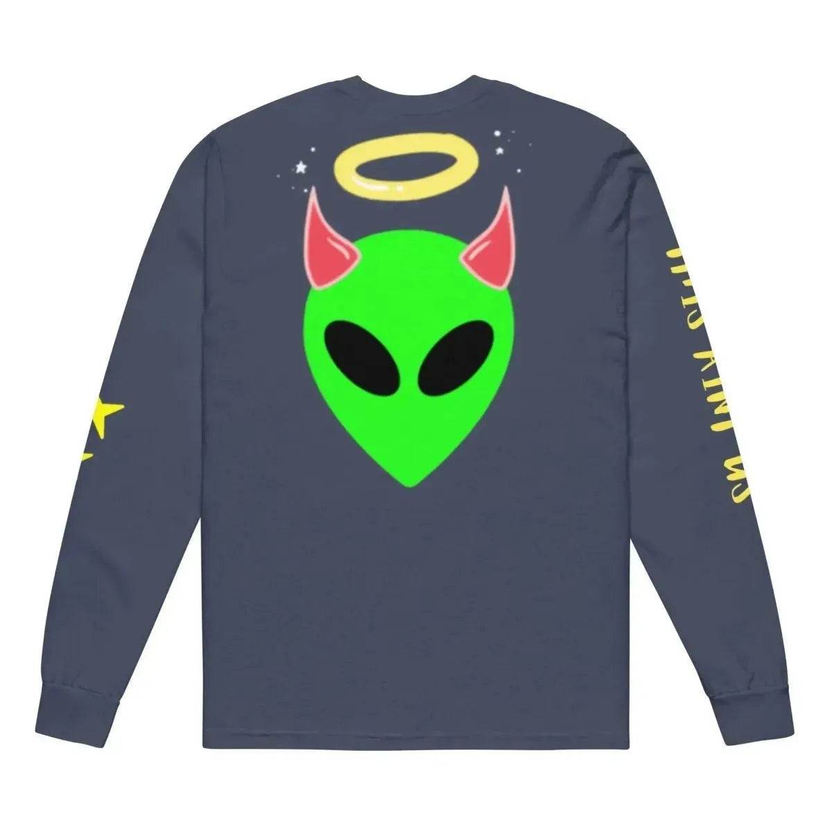 Beesmoove this ain’t us Garment - dyed heavyweight long - sleeve shirt - Beesmoove