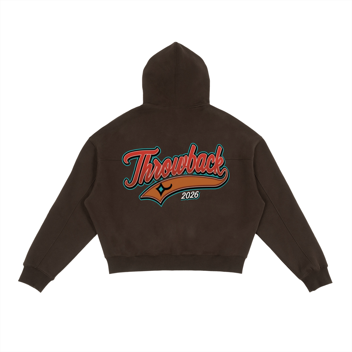 BEESMOOVE Throwback Frequency 2026 Zip - Up Boxy Hoodie - Beesmoove