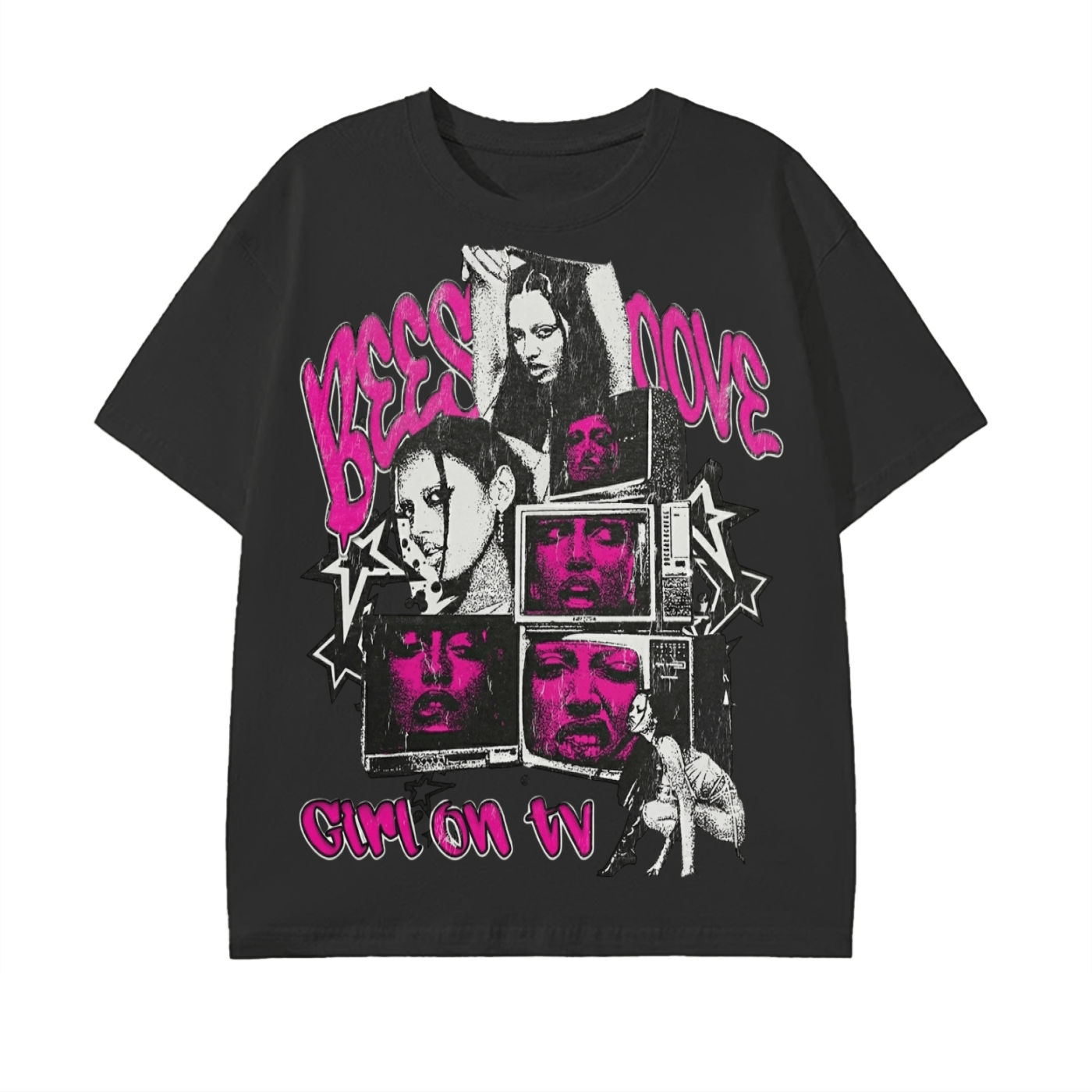 BEESMOOVE (throwback) Girl on TV” Shirt - Beesmoove
