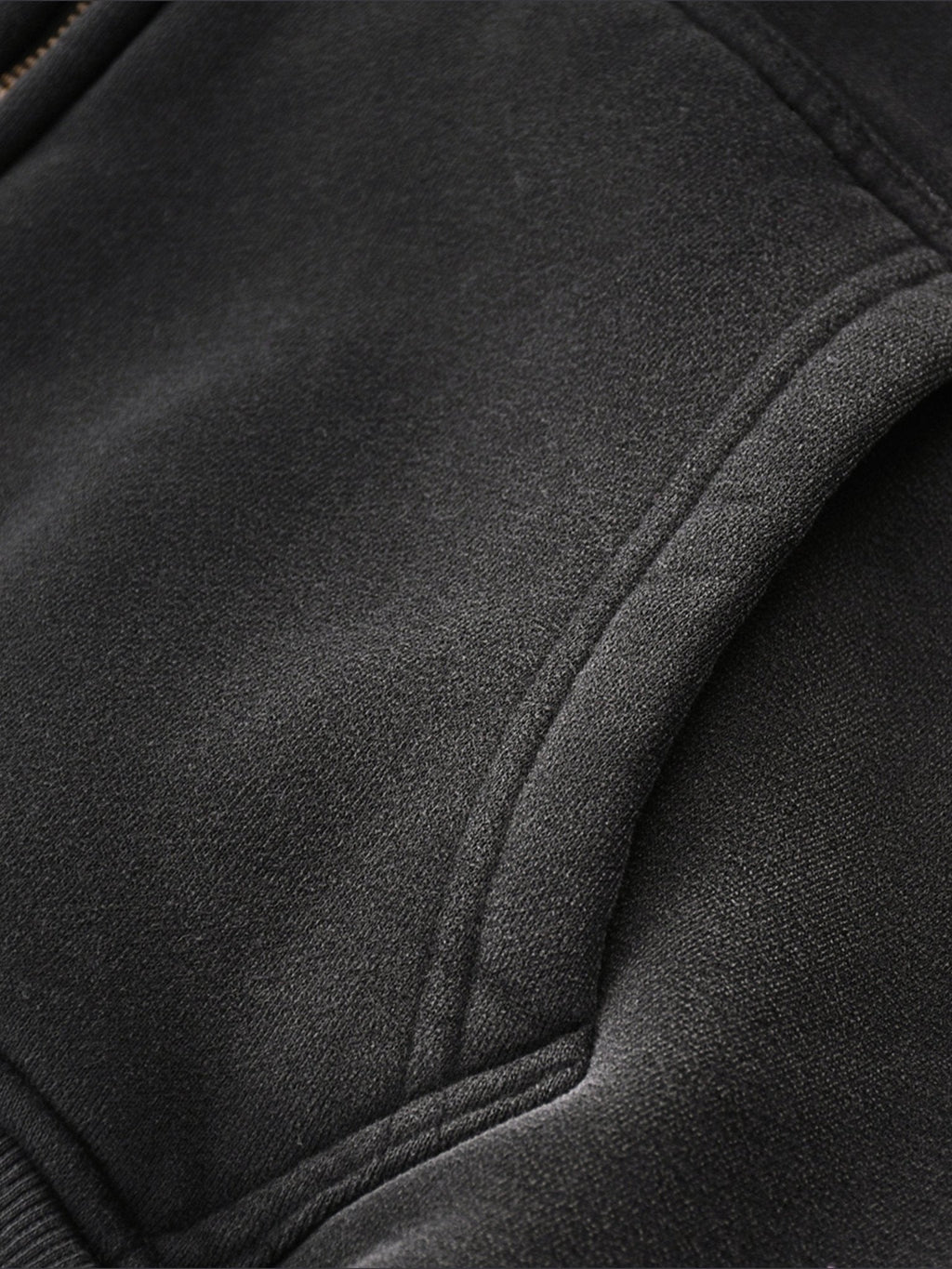 BEESMOOVE Too Real to Fold Edition Zipper Boxy Fleece Hoodie - Beesmoove