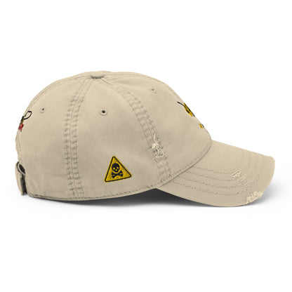 Beesmoove toxic Distressed Dad Hat - Beesmoove