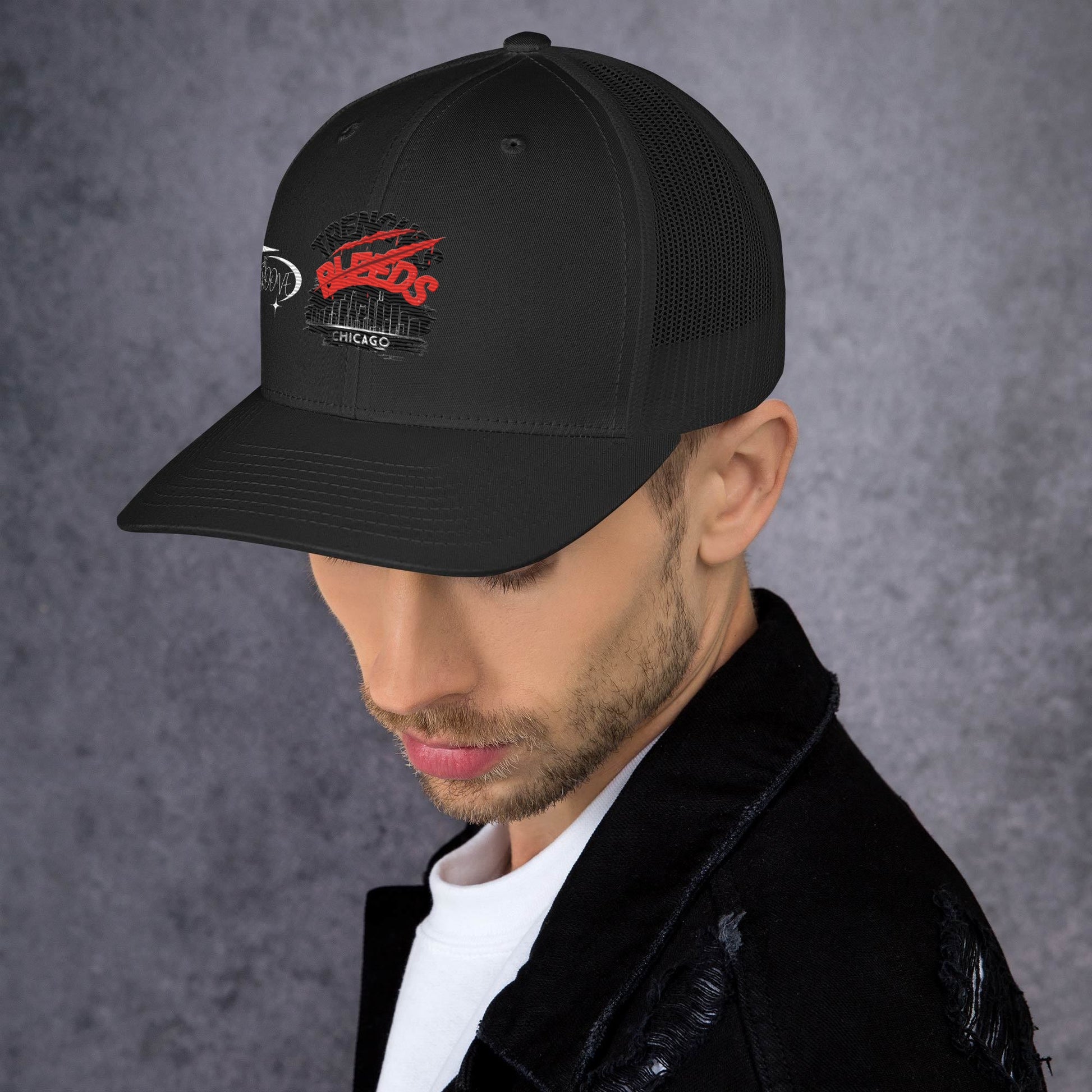 Beesmoove trenches bleeds all star famous Trucker Cap - Beesmoove