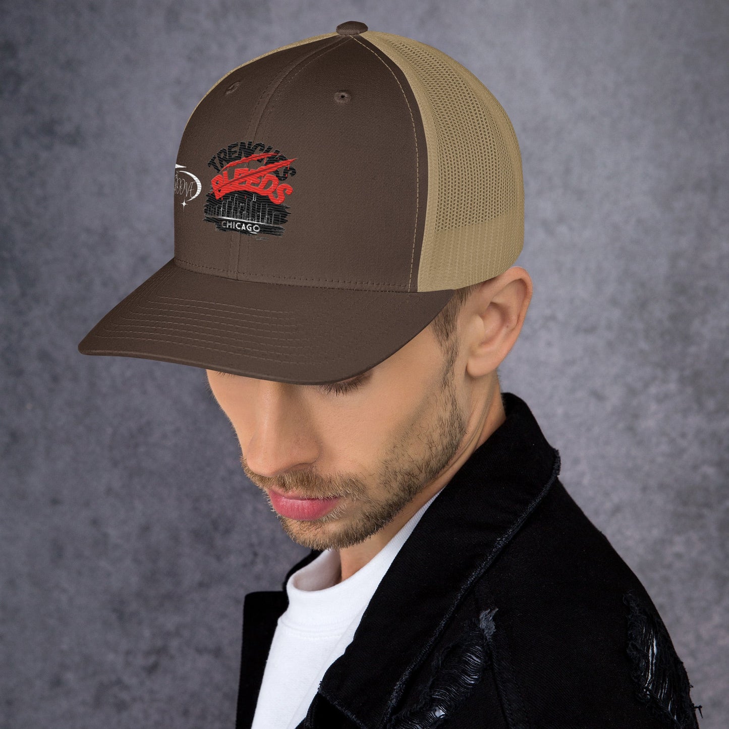 Beesmoove trenches bleeds all star famous Trucker Cap - Beesmoove