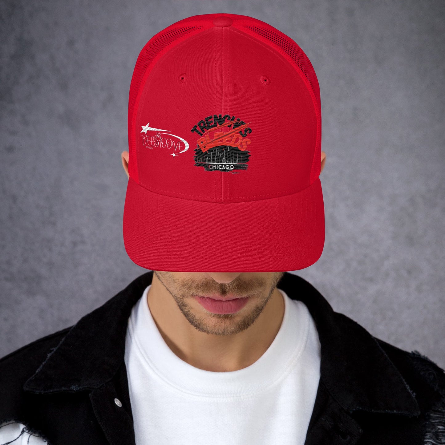 Beesmoove trenches bleeds all star famous Trucker Cap - Beesmoove