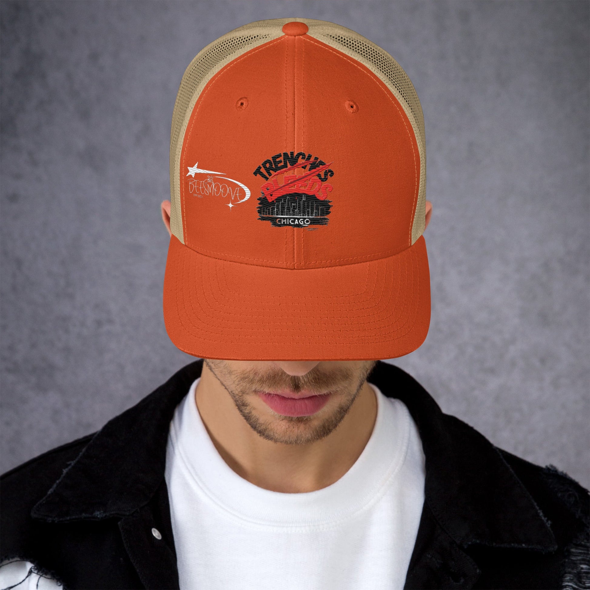 Beesmoove trenches bleeds all star famous Trucker Cap - Beesmoove