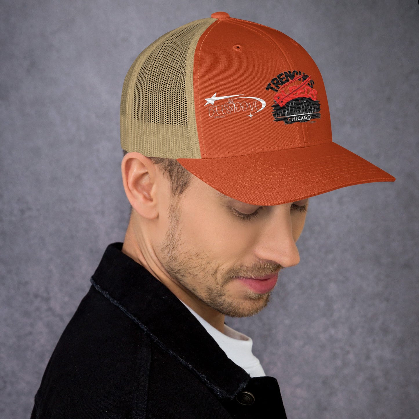 Beesmoove trenches bleeds all star famous Trucker Cap - Beesmoove