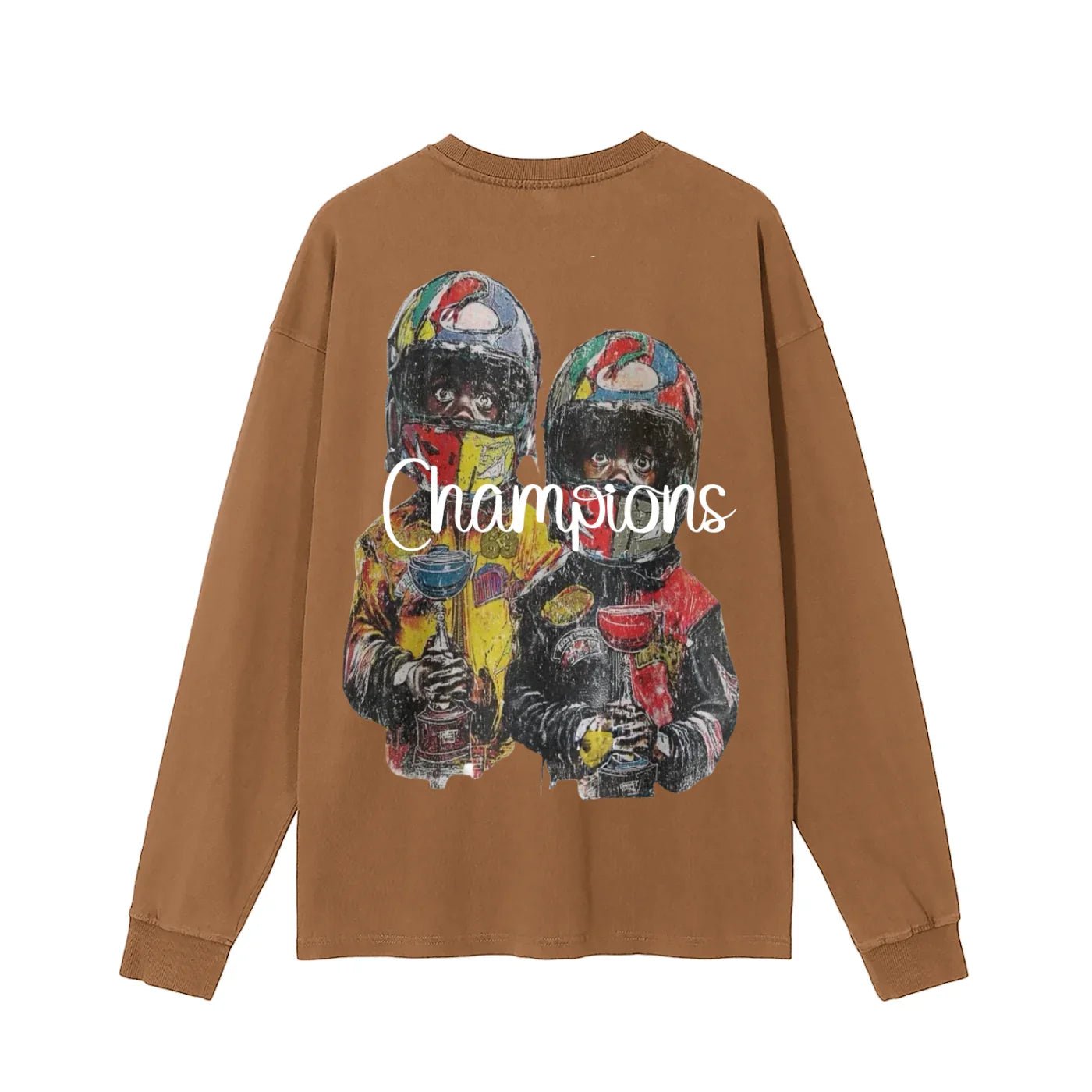 BEESMOOVE Trophy Champions Washed Long Sleeve T-Shirt - Beesmoove