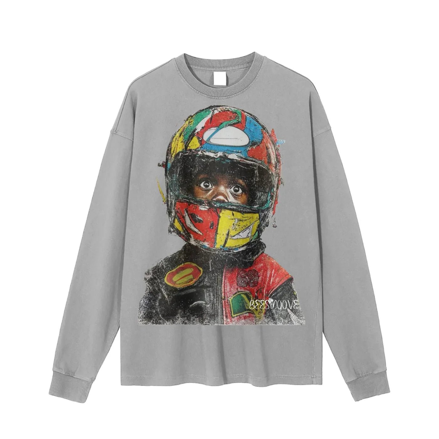 BEESMOOVE Trophy Champions Washed Long Sleeve T-Shirt - Beesmoove