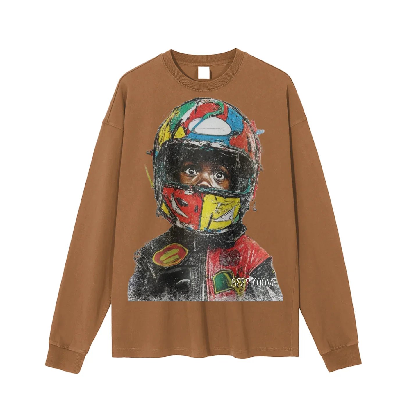 BEESMOOVE Trophy Champions Washed Long Sleeve T-Shirt - Beesmoove