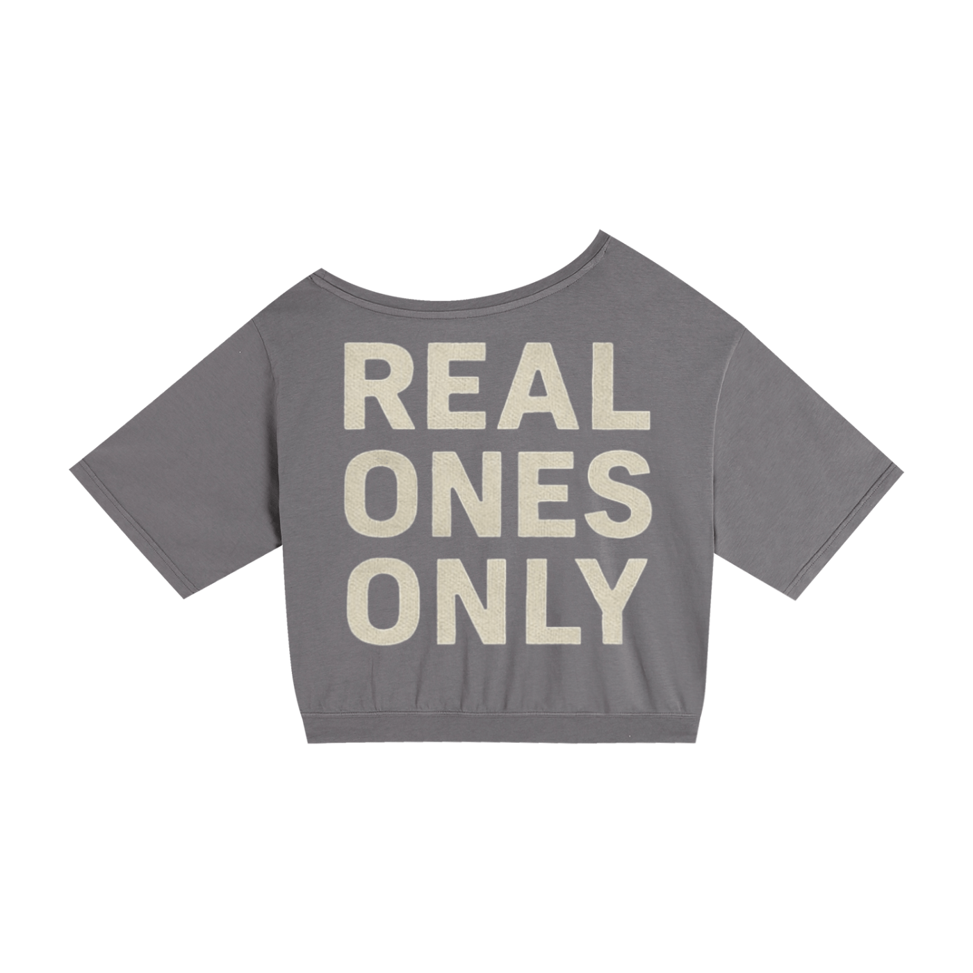 BEESMOOVE T.R.T.F Asymmetric Shoulder Oversized Cotton T-Shirt - Beesmoove