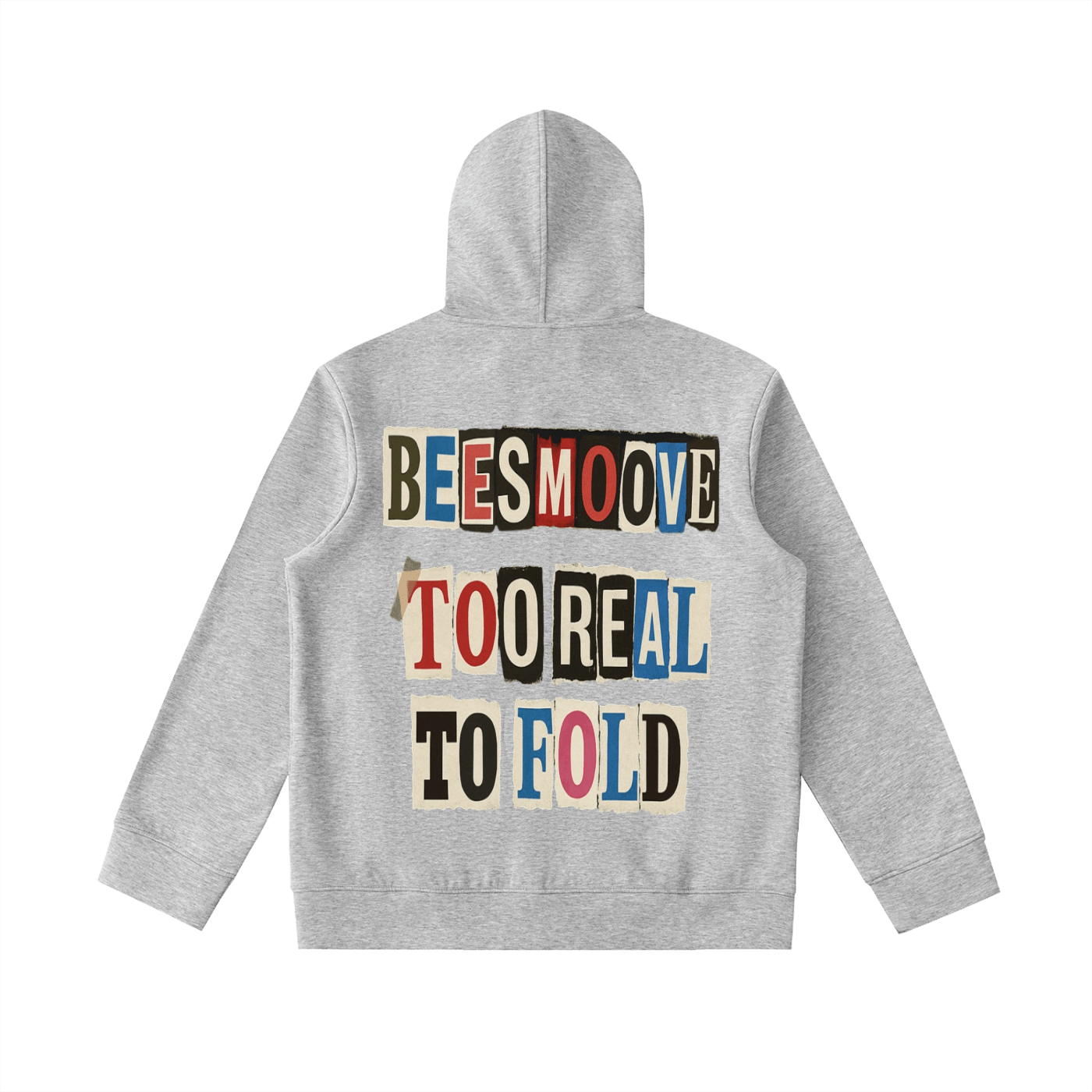 BEESMOOVE T.R.T.F Essential Heavyweight High Neck Zip - Up Hoodie - Beesmoove