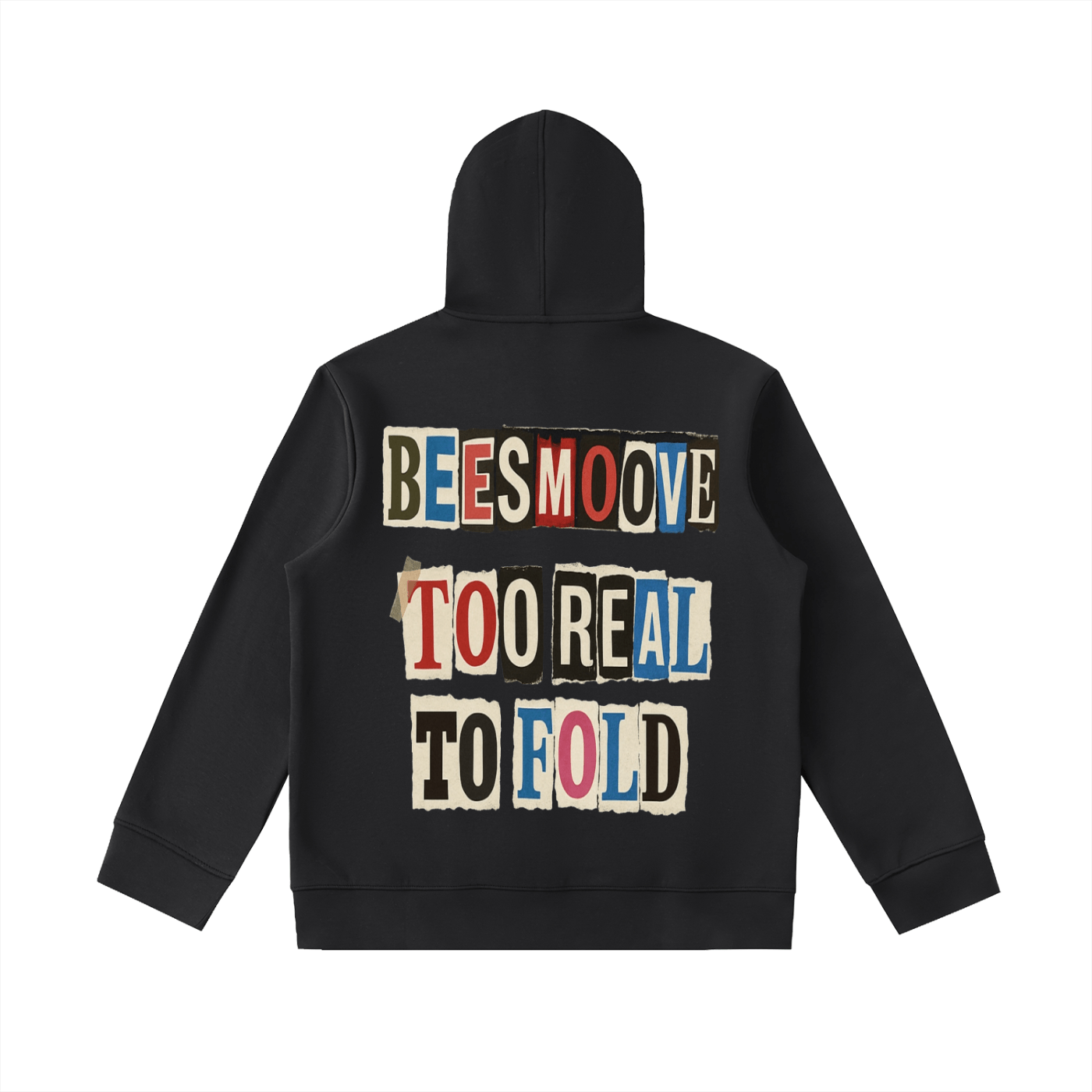 BEESMOOVE T.R.T.F Essential Heavyweight High Neck Zip - Up Hoodie - Beesmoove