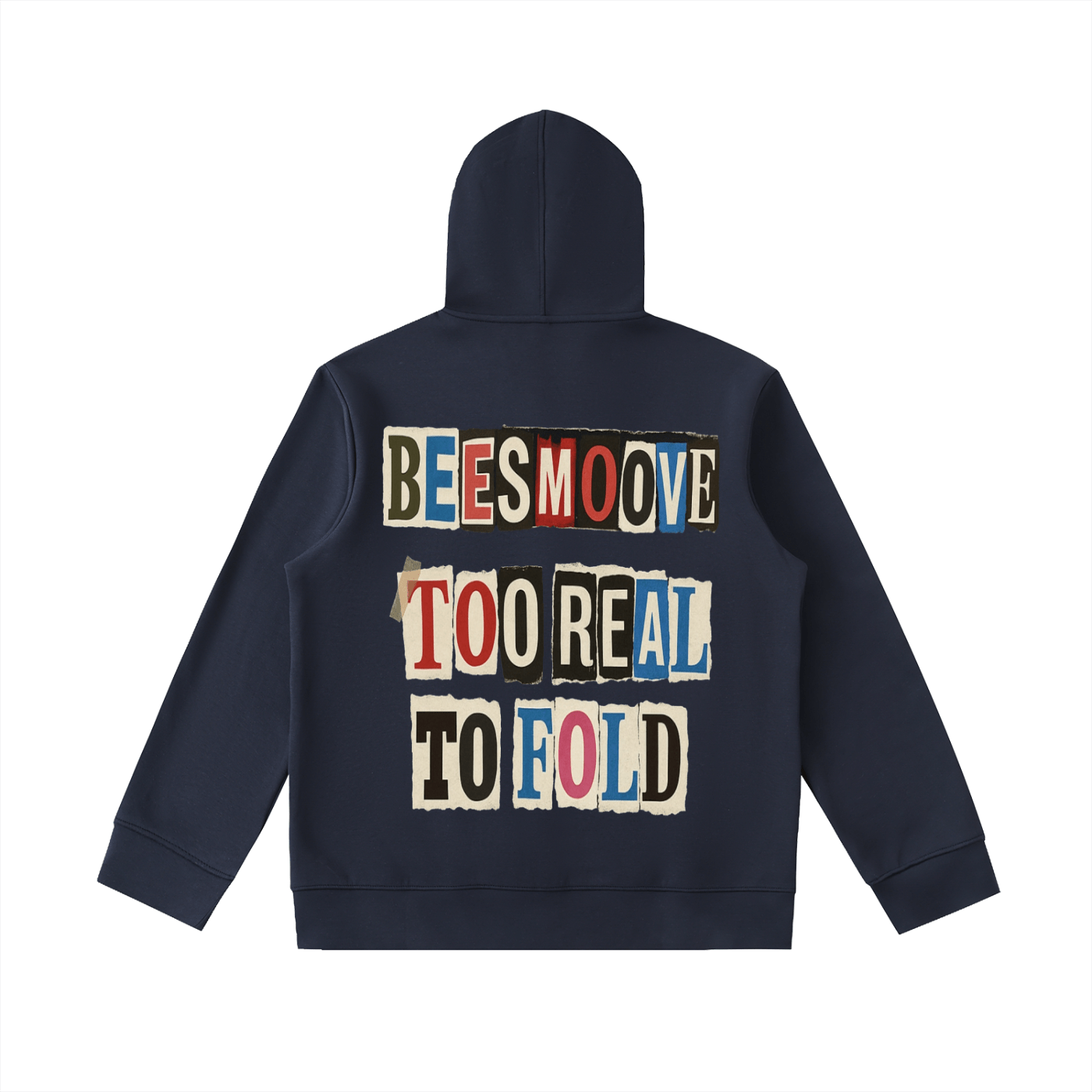 BEESMOOVE T.R.T.F Essential Heavyweight High Neck Zip - Up Hoodie - Beesmoove