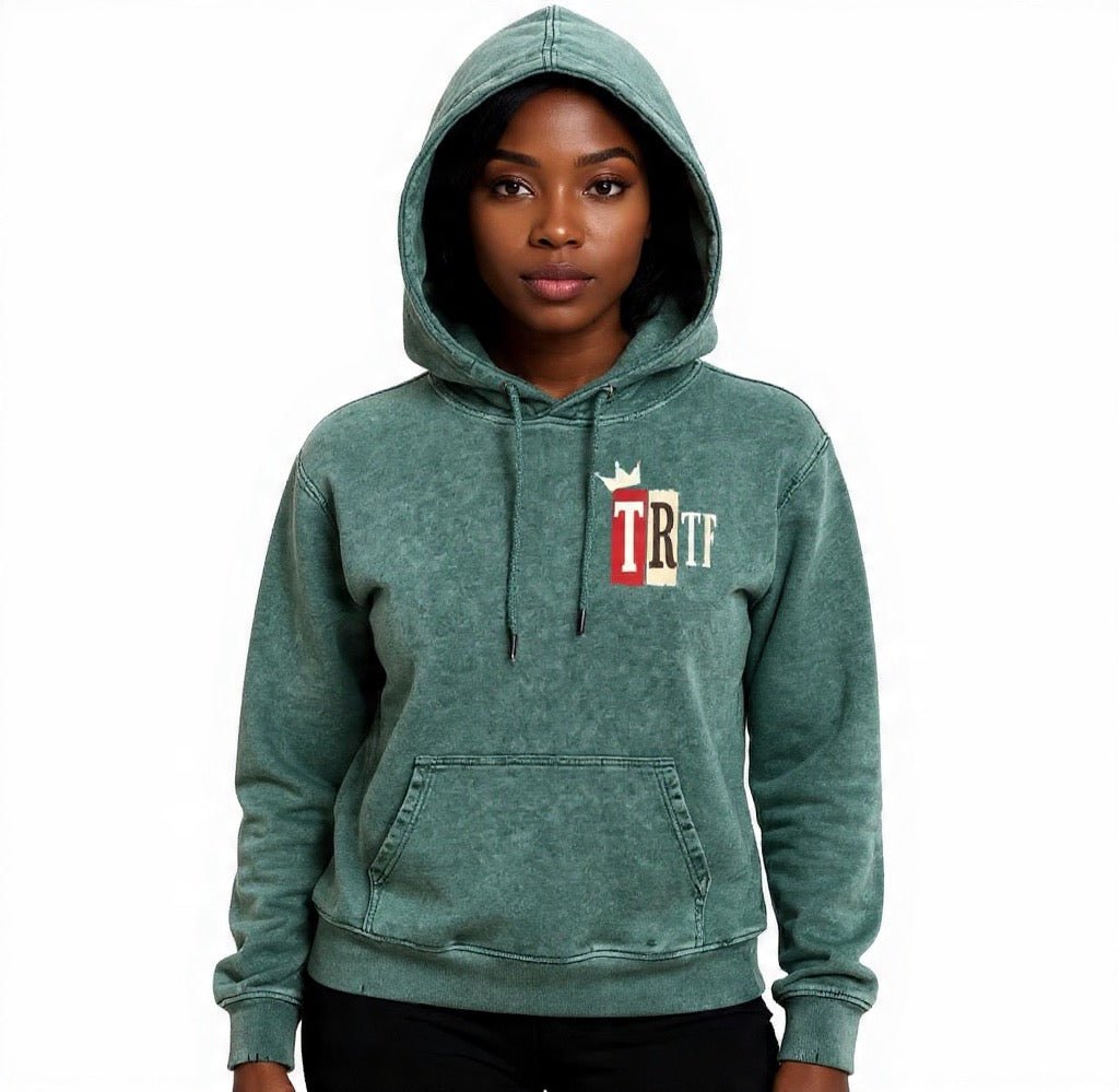 BEESMOOVE T.R.T.F Wash Hand - Frayed Heavyweight Hoodie - Beesmoove