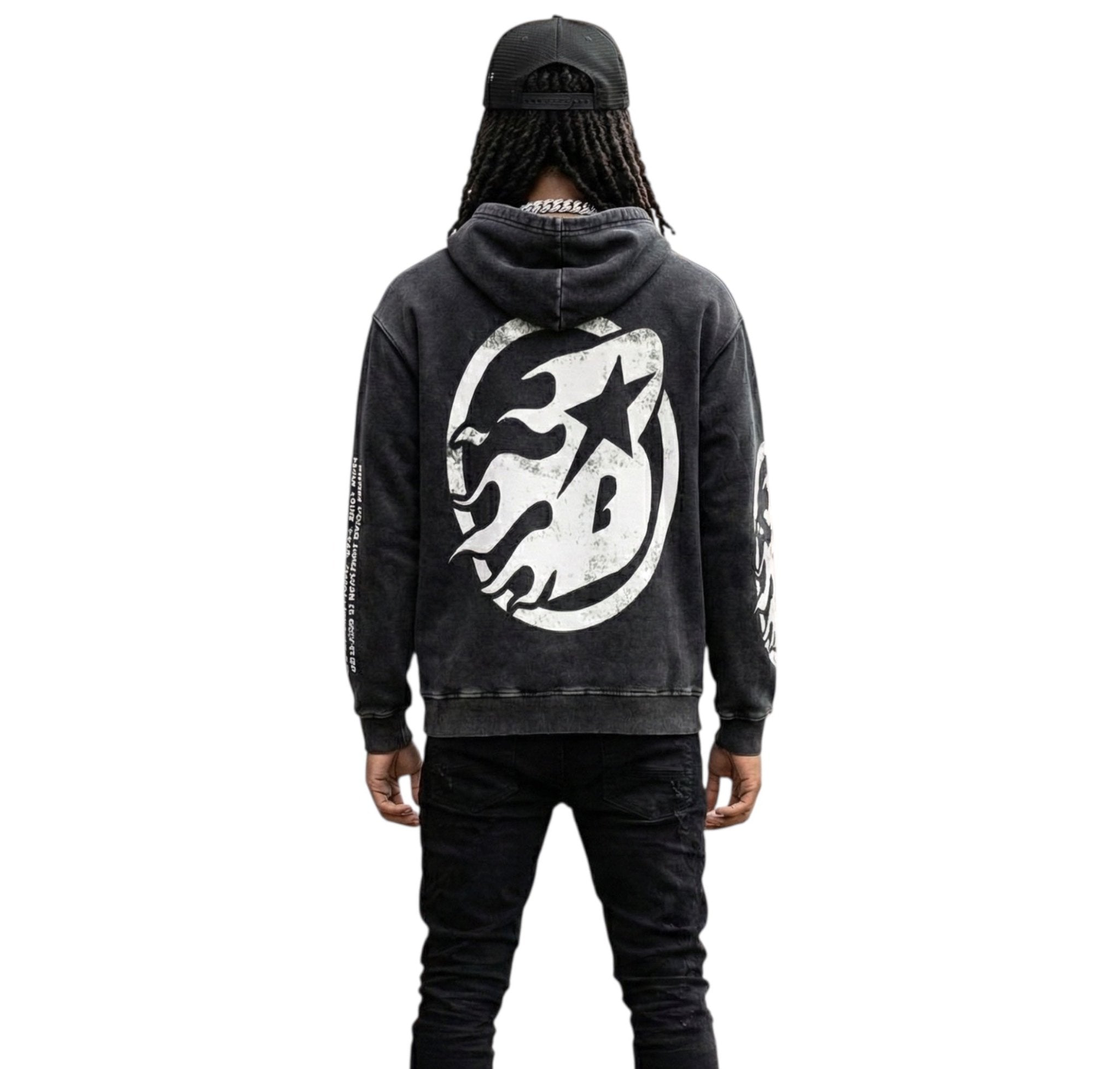 BEESMOOVE Trust in your vision Washed Loose Cotton Hoodie - Beesmoove