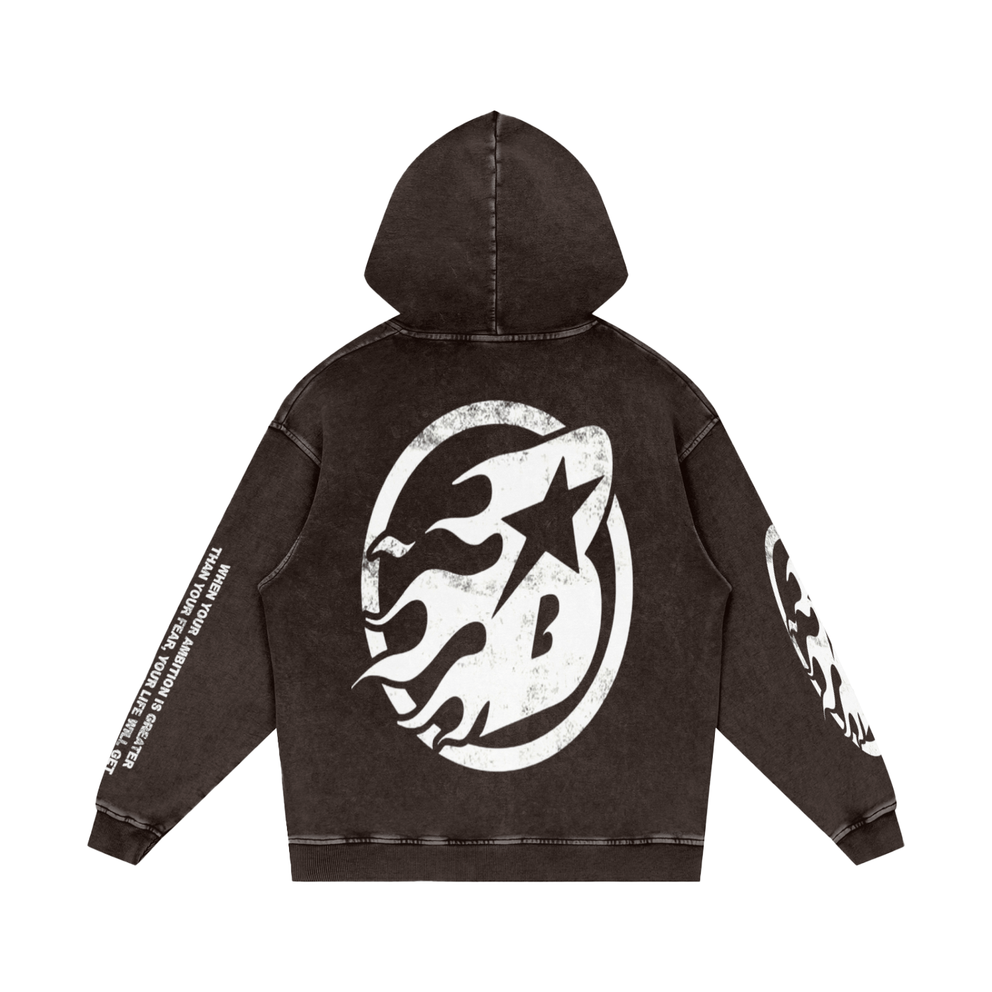 BEESMOOVE Trust in your vision Washed Loose Cotton Hoodie - Beesmoove