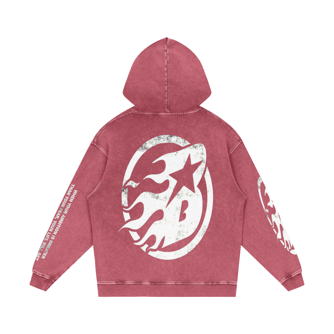 BEESMOOVE Trust in your vision Washed Loose Cotton Hoodie - Beesmoove