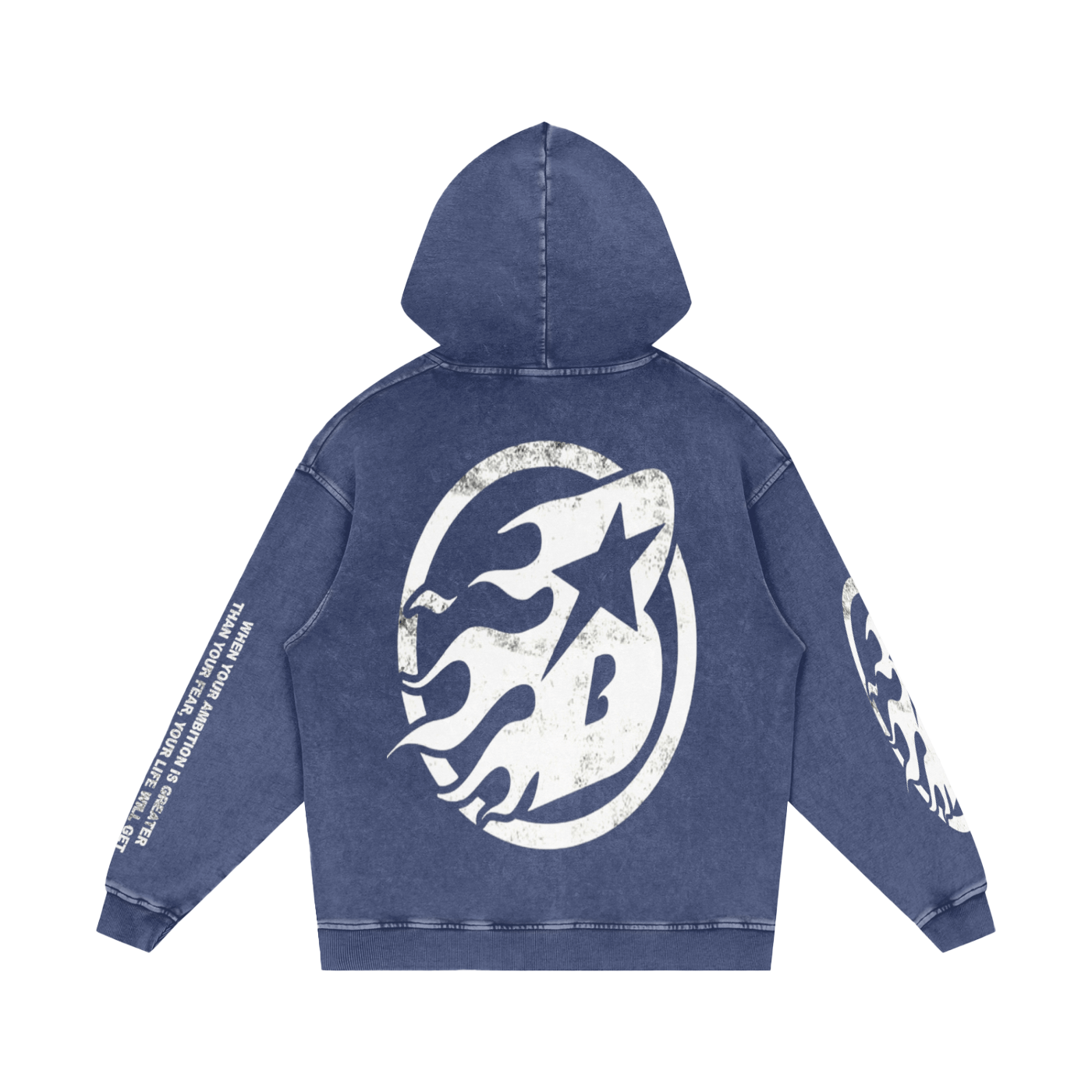 BEESMOOVE Trust in your vision Washed Loose Cotton Hoodie - Beesmoove