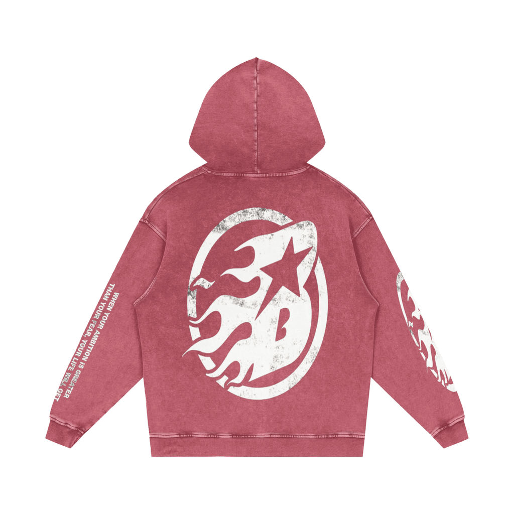 BEESMOOVE Trust in your vision Washed Loose Cotton Hoodie - Beesmoove