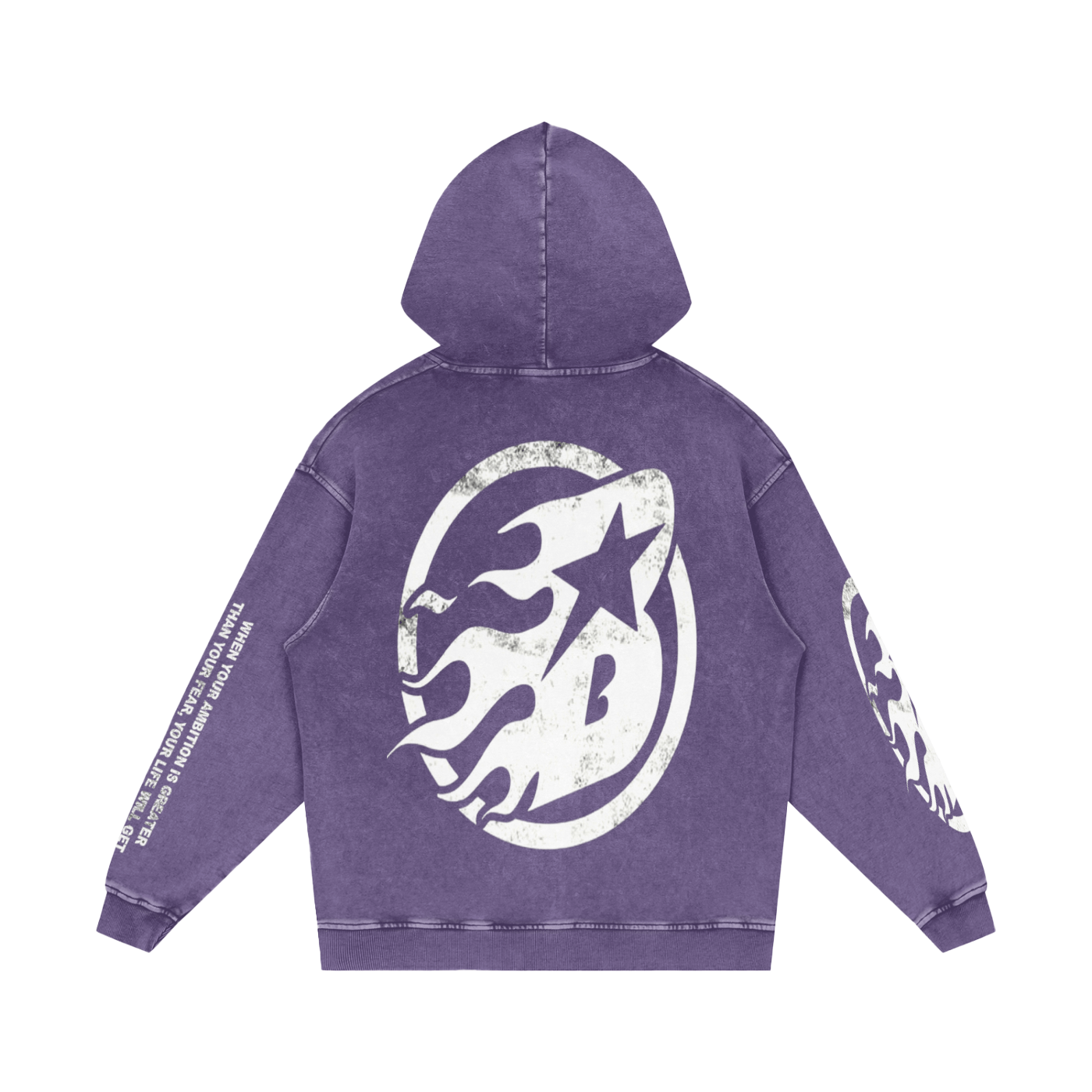 BEESMOOVE Trust in your vision Washed Loose Cotton Hoodie - Beesmoove