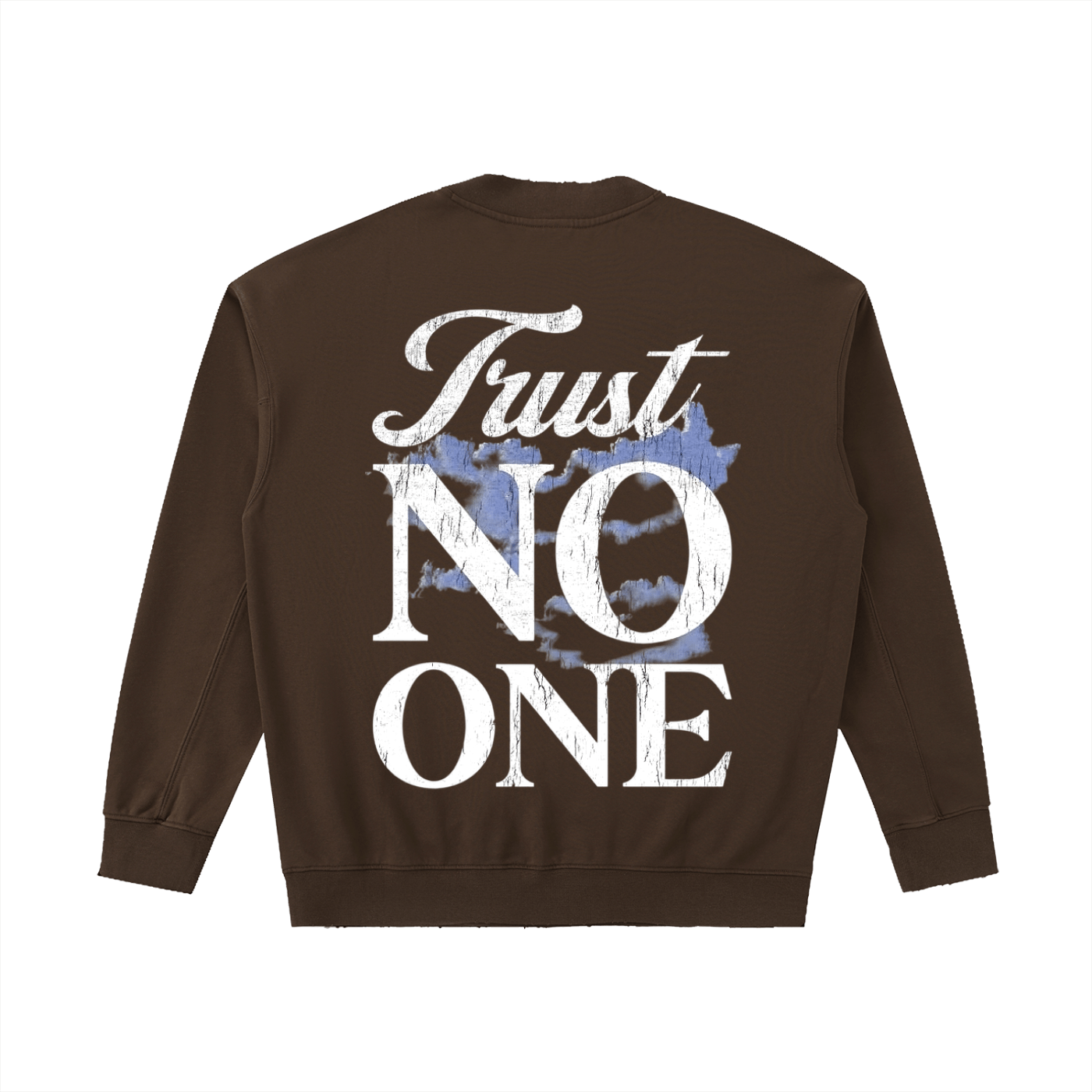BEESMOOVE Trust No One Drop Shoulder Crewneck Sweatshirt - Beesmoove