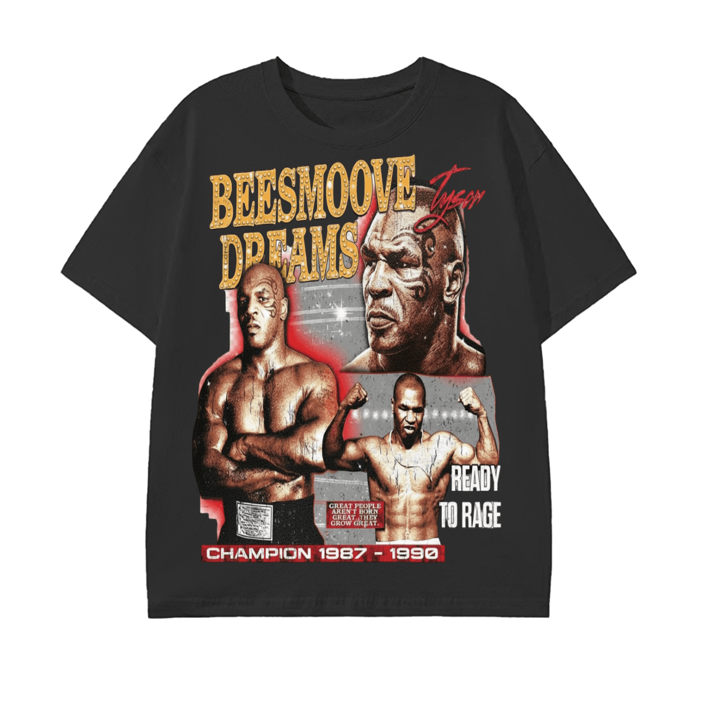 BEESMOOVE Tyson Ready(throwback) T-Shirt - Beesmoove