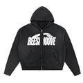 BEESMOOVE: VAULT EDITION Raw Edge Fleece Zip Hoodie - Beesmoove